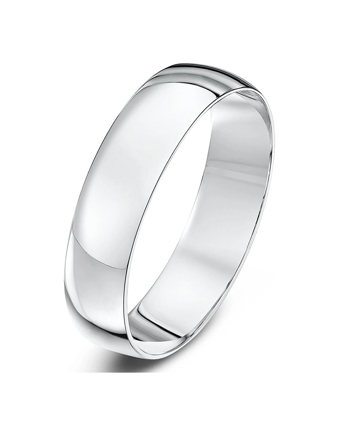 9ct White Gold Personalised Band Wedding, 2 of 1