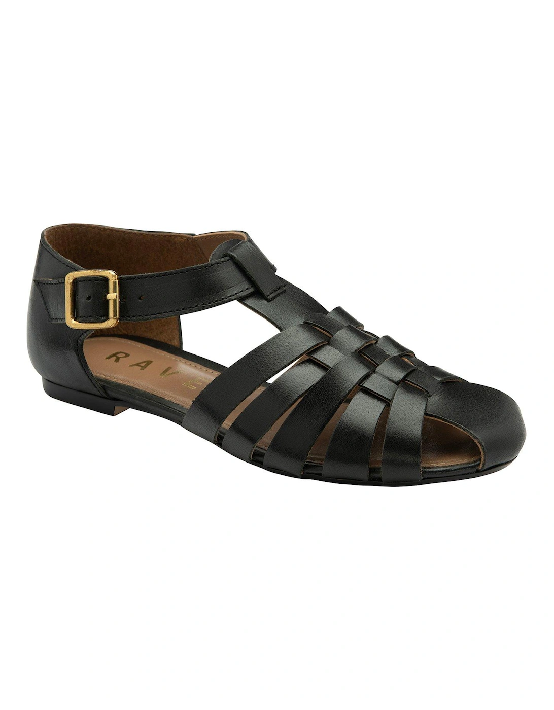 Garlston Leather Gladiator Flat Sandals - Black, 2 of 1