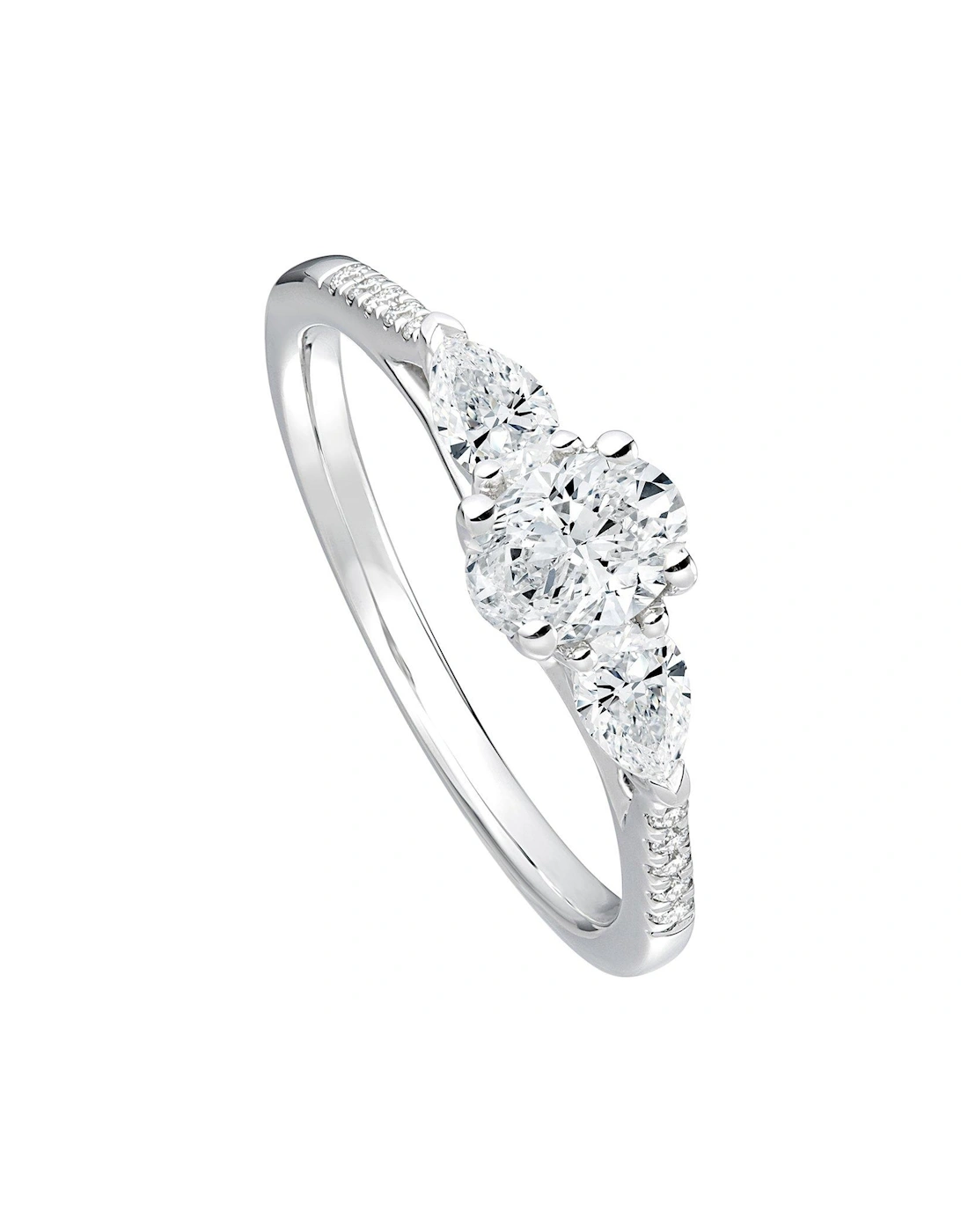 Alissa 9ct White Gold 0.75ct tw Lab Grown Diamond Engagement Ring, 2 of 1