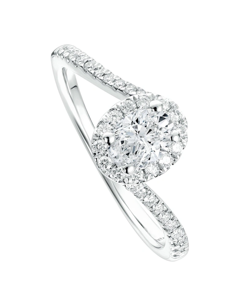 Camille 9ct White Gold 0.50ct tw Lab Grown Diamond Engagement Ring