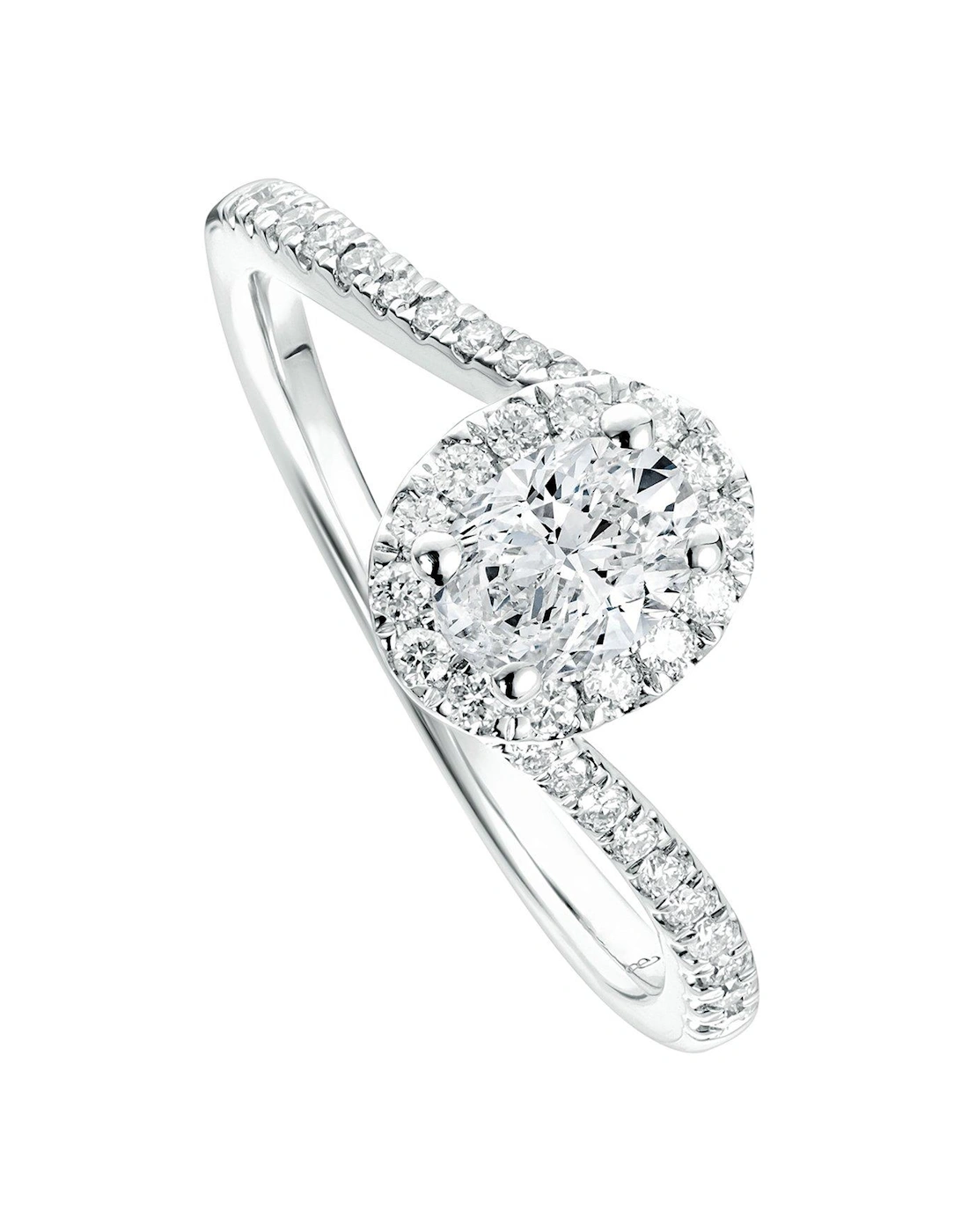 Camille 9ct White Gold 0.50ct tw Lab Grown Diamond Engagement Ring, 2 of 1