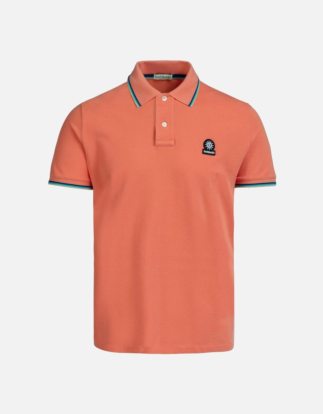 Badge Logo Tipped Polo Coral, 4 of 3