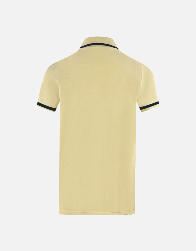 London Embroidered Badge Beige Polo Shirt