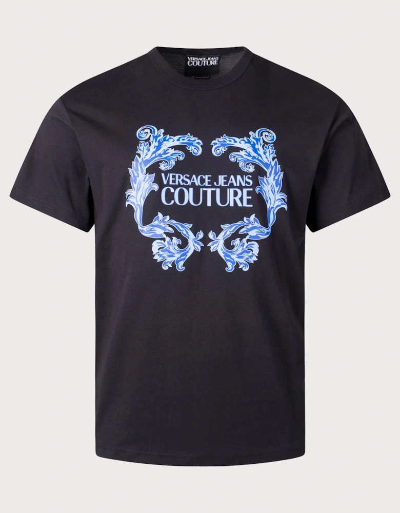 Rubberised Logo Baroque T-Shirt