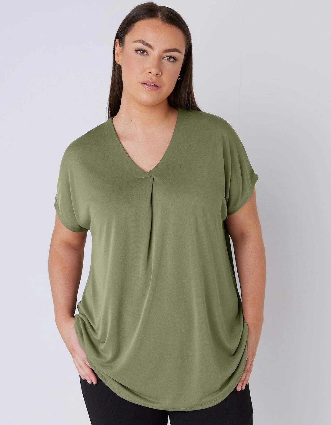 Notch Neck Top - Green, 2 of 1
