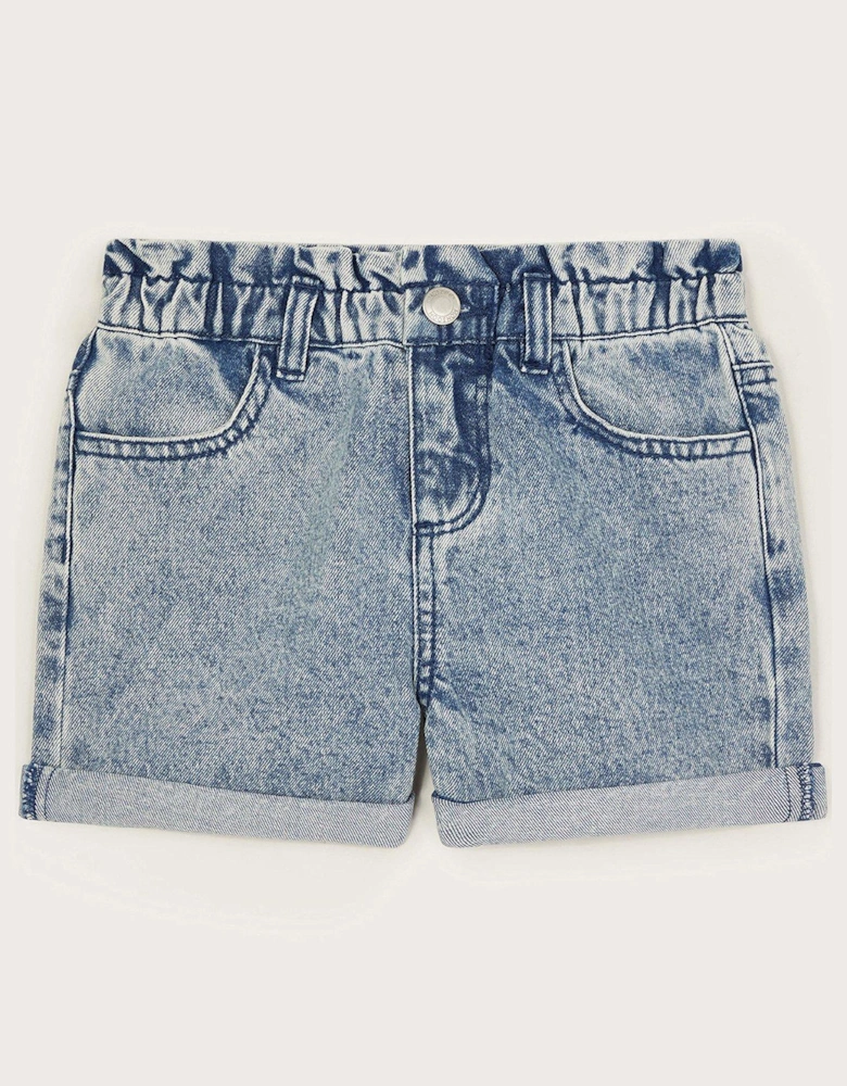 Girls Denim Shorts - Blue