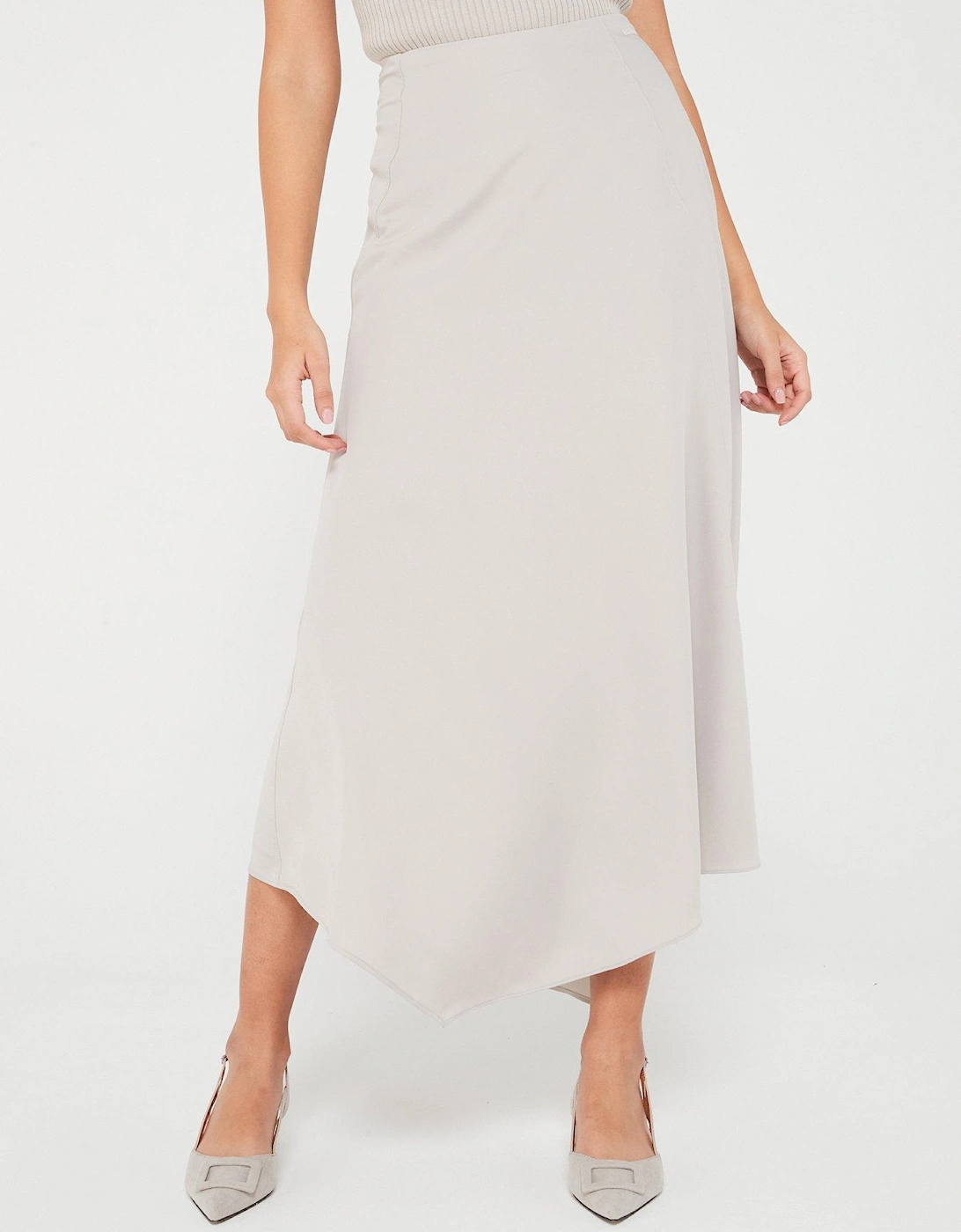Asymmetric Skirt - Beige, 3 of 2