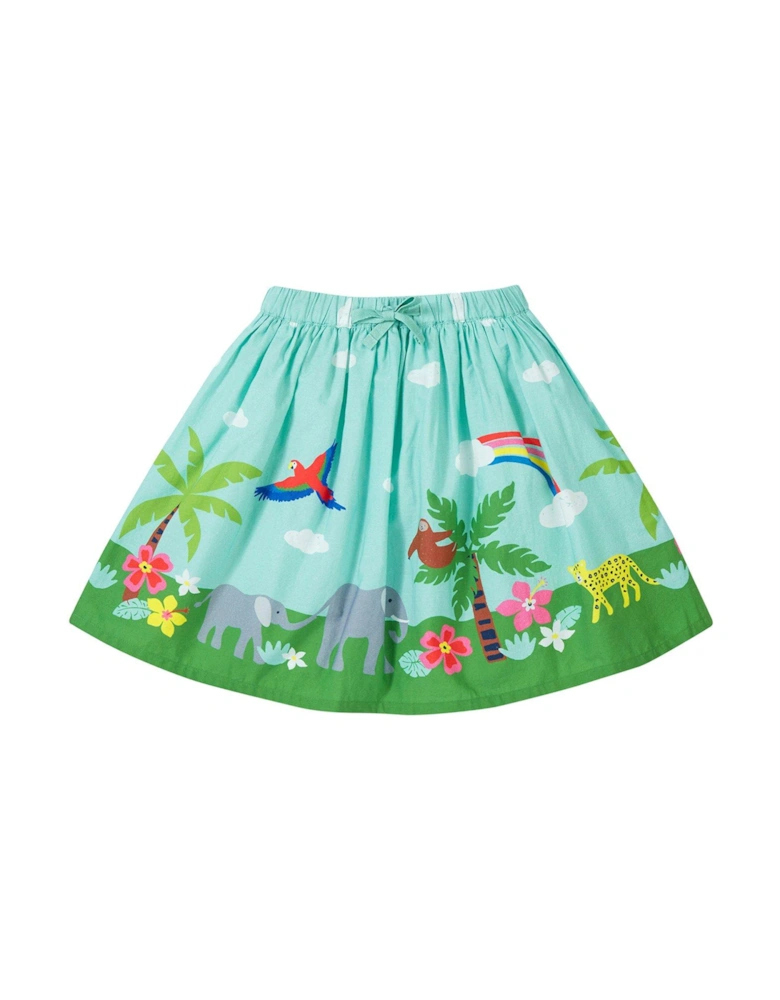 Girls Spring Mint/jungle Twirly Dream Skirt