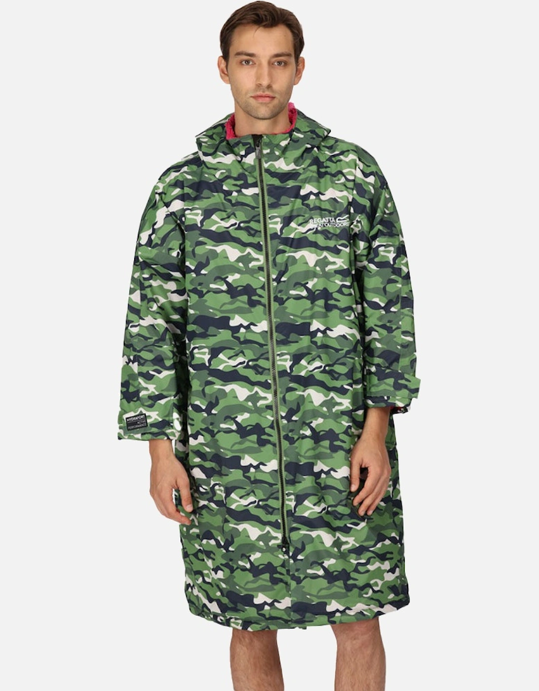 Mens Adult Waterproof Fleece Lined Robe Jacket, 9 of 8