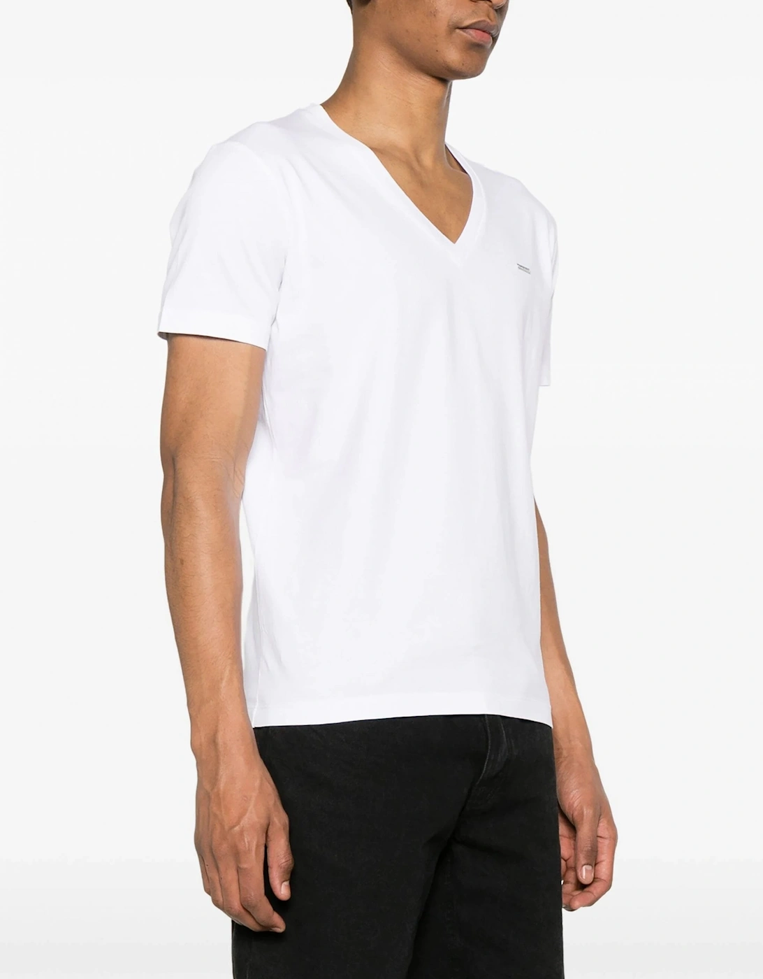 Cool Fit V Neck Classic T-shirt White