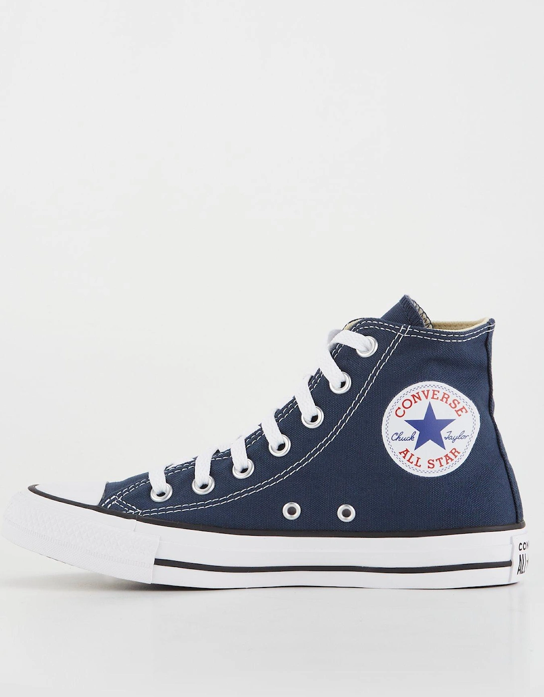 Unisex Hi Top Trainers - Navy, 7 of 6