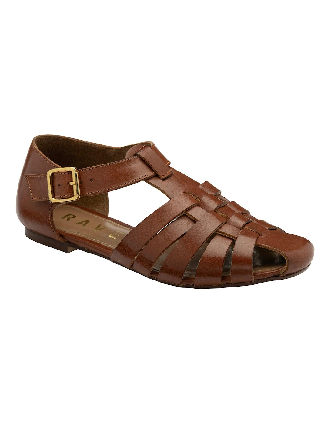 Garlston Leather Gladiator Flat Sandals - Tan, 2 of 1