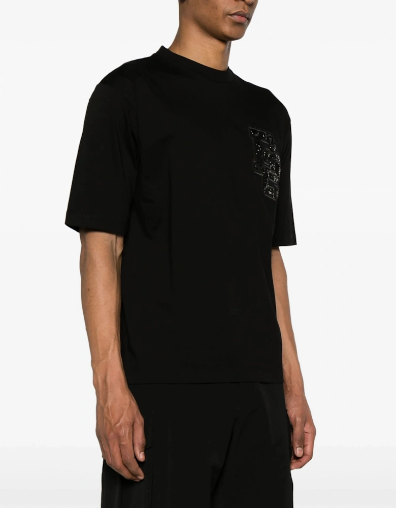 Loose Fit Cotton T-shirt Black