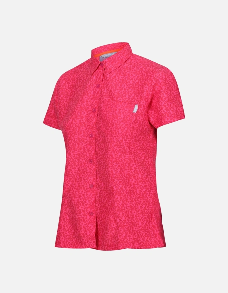 Womens/Ladies Mindano VIII Ditsy Print Short-Sleeved Shirt