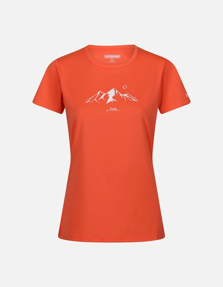 Womens/Ladies Fingal VIII Mountain T-Shirt
