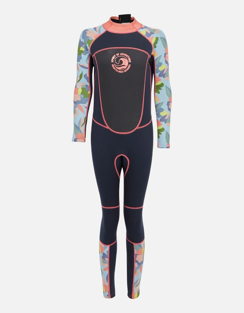 Womens/Ladies Floral 3mm Thickness Wetsuit