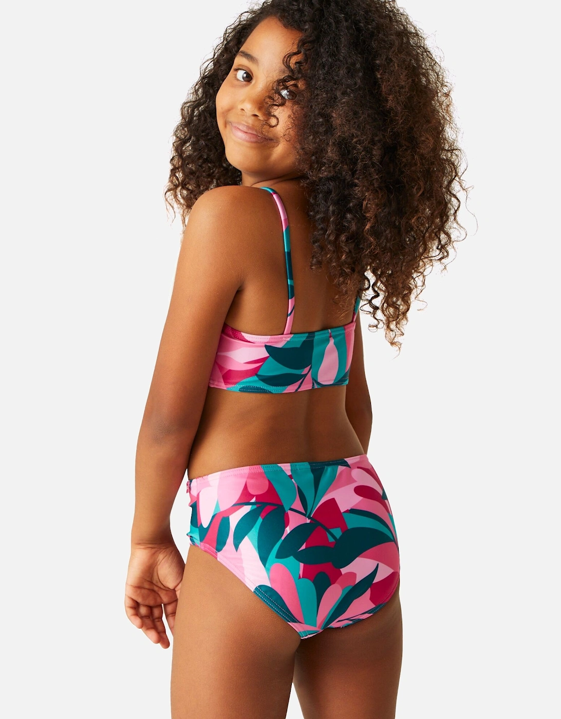 Girls Dakaria II Tropical Leaves Bikini Set