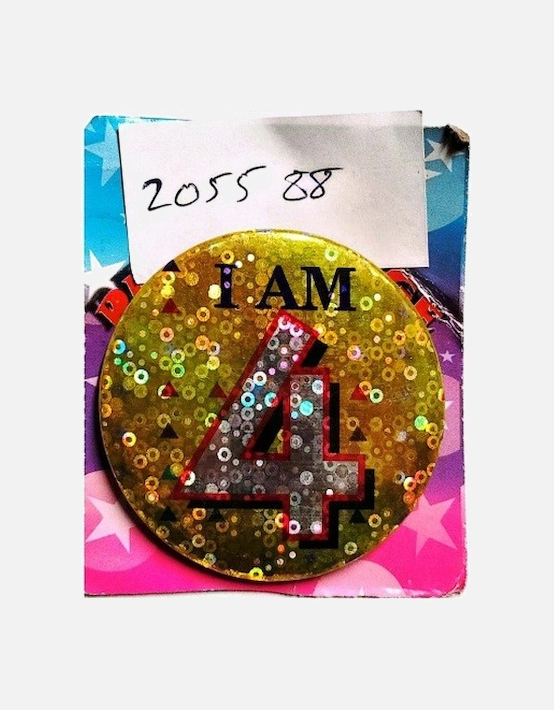 Giant 4th Birthday Party Badge, 2 of 1