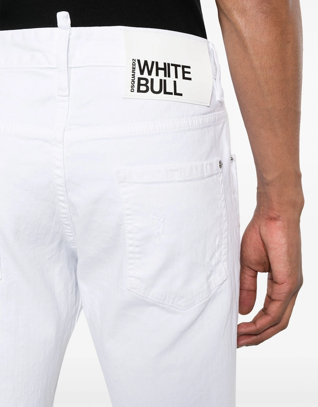 White Bull Skater Jeans Solid White