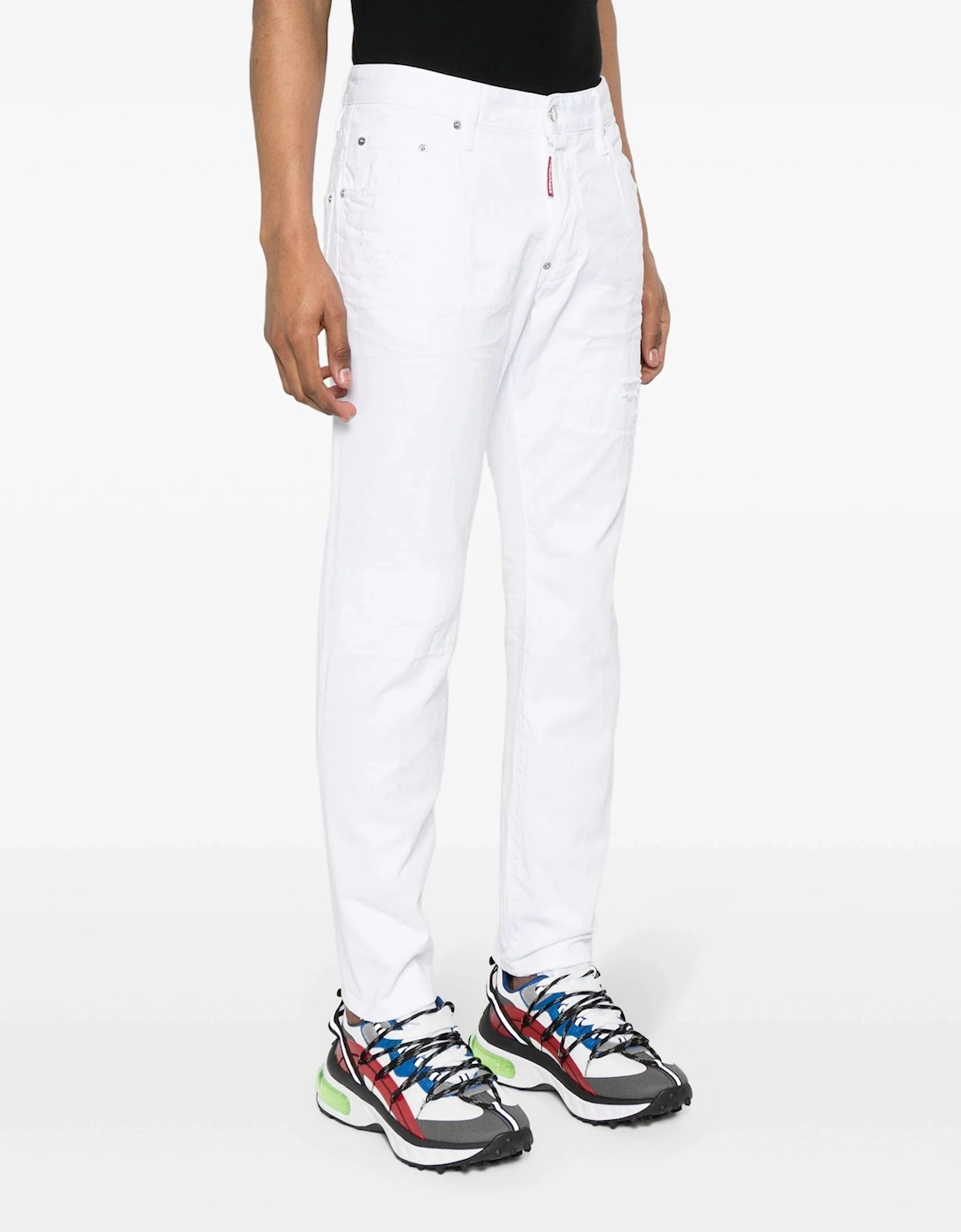 White Bull Skater Jeans Solid White