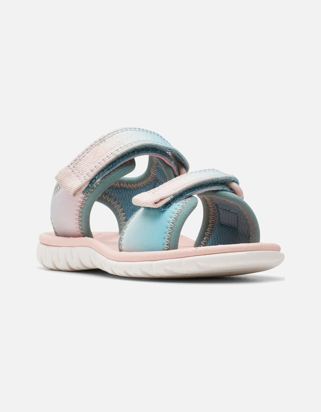 Clarks Girl's Surfing Tide Girls First Sandals - Blue - Size: 6/F (Standard)