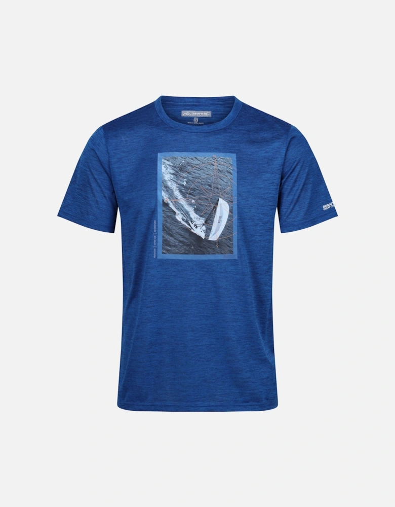 Mens Fingal VIII Sailboat Marl T-Shirt