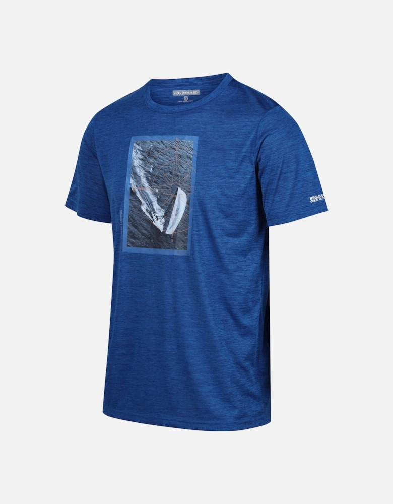 Mens Fingal VIII Sailboat Marl T-Shirt