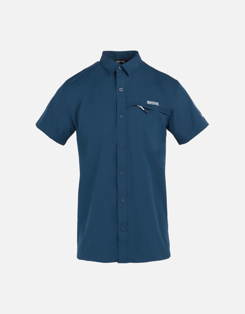 Mens Packaway Short-Sleeved Travel Shirt