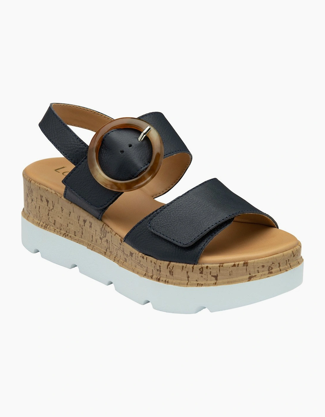 Lotus Women's Navy Cammie Sandals - : 6 Size 6