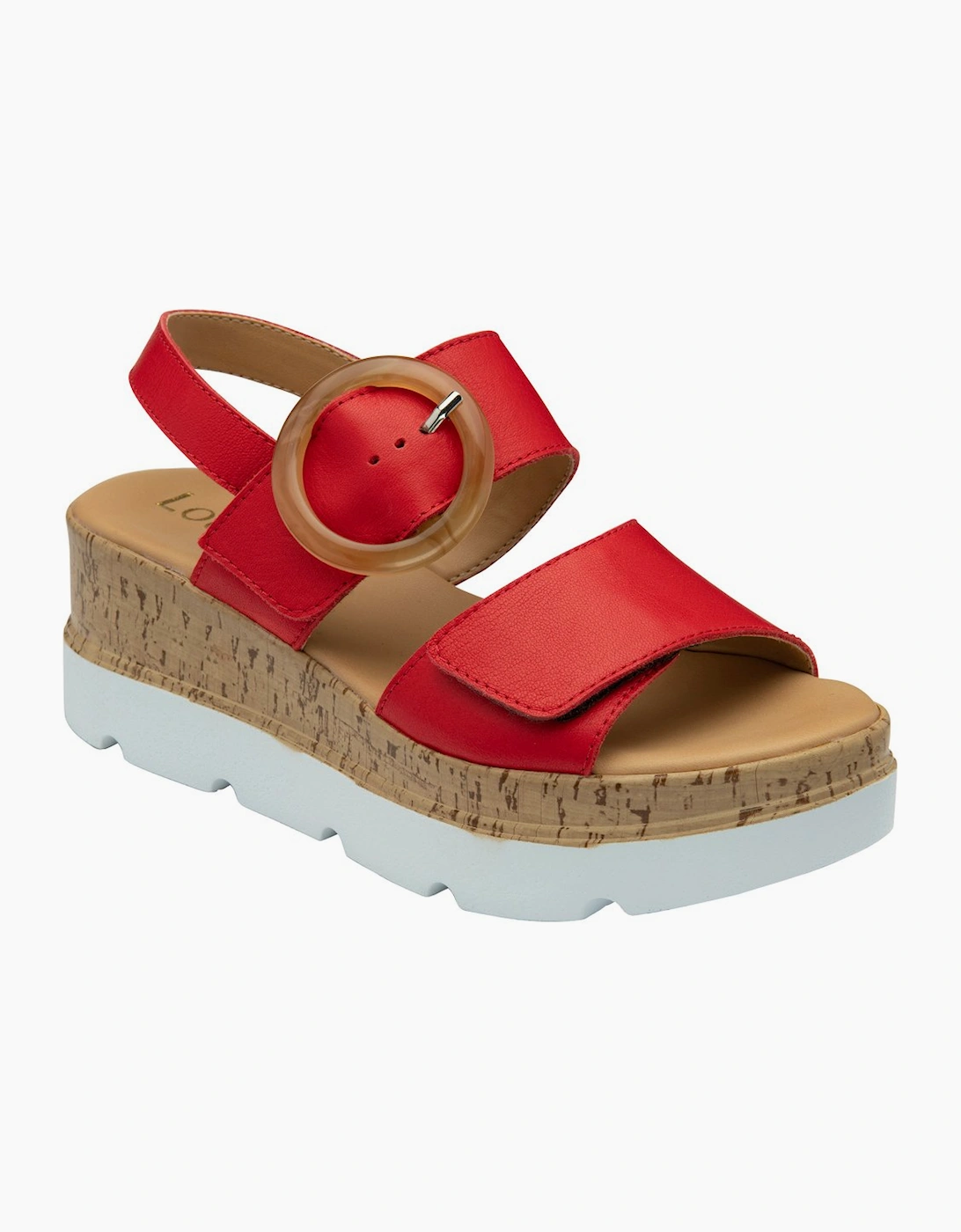 Lotus Women's Red Cammie Sandals - : 6 Size 6