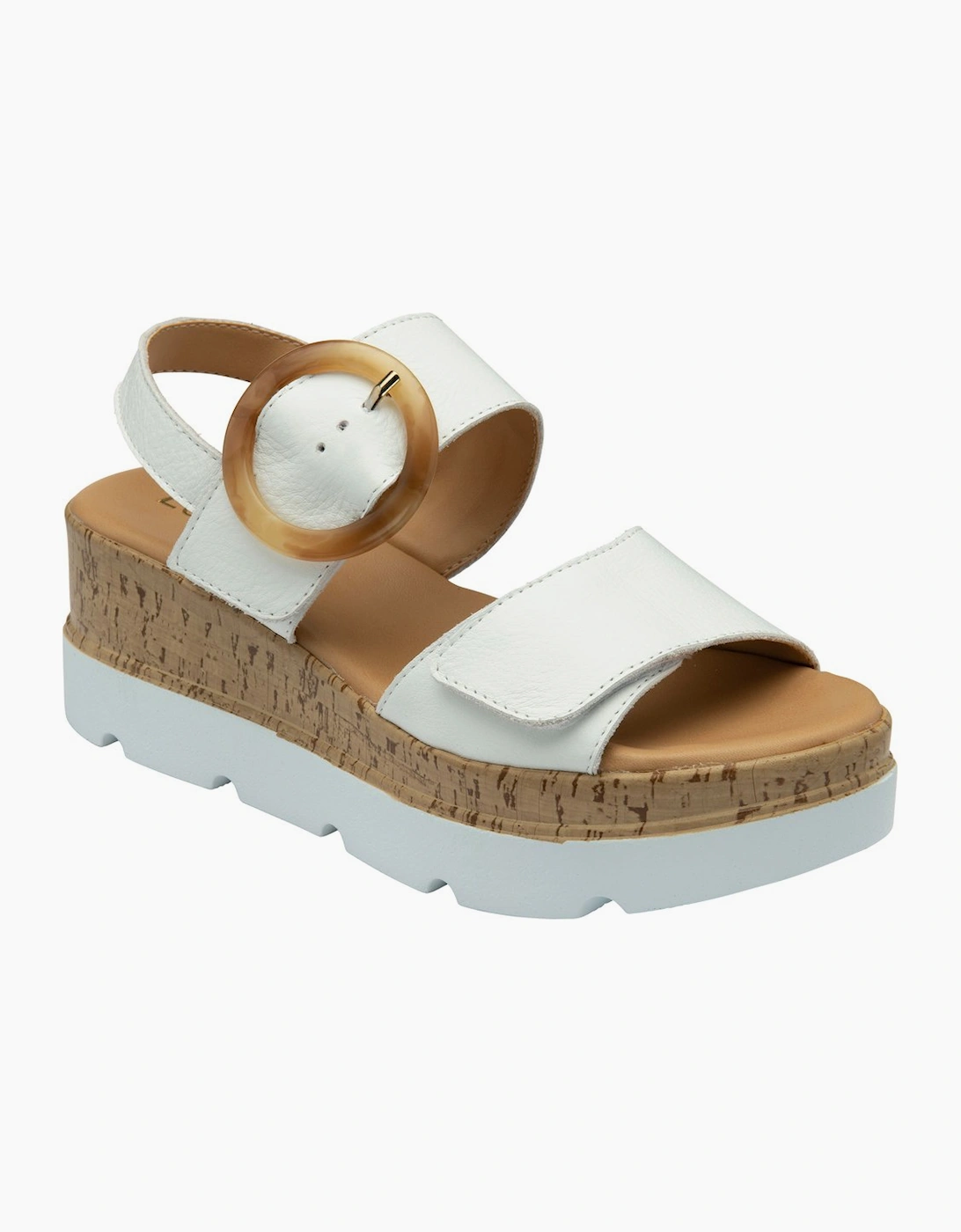 Lotus Women's White Cammie Sandals - Size 8