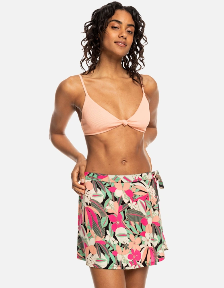 Womens Ocean Trip Knotted Belt Mini Skirt