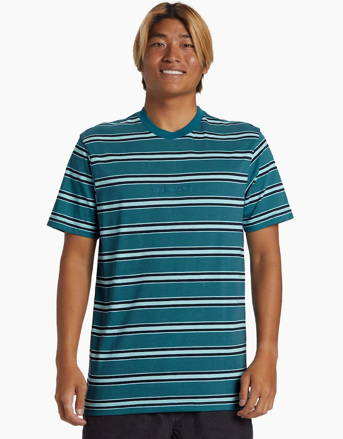 Quiksilver Men's Quiksilver Mens Notice Crew Neck T-Shirt - Blue
