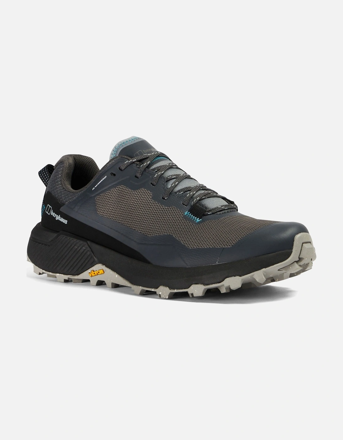 Womens Revolute Active Waterproof Walking Shoes - Black/Dark Grey, 7 of 6