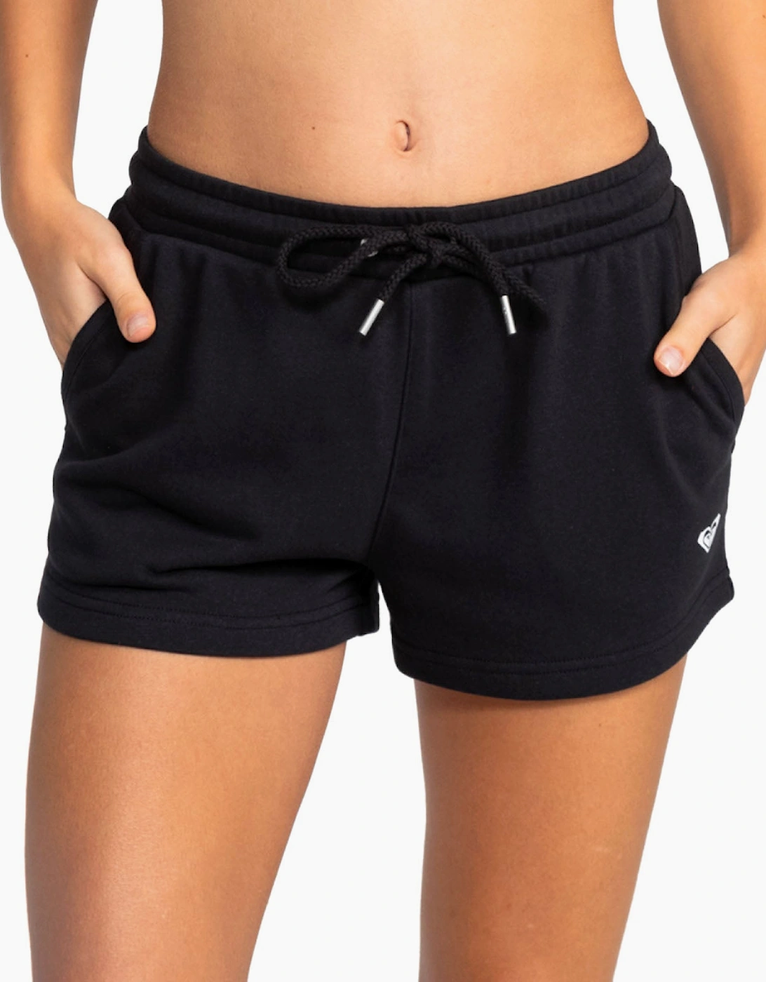 Women's Roxy Womens Surf Stoked Beach Shorts - Black/Grey - Size, 14/14