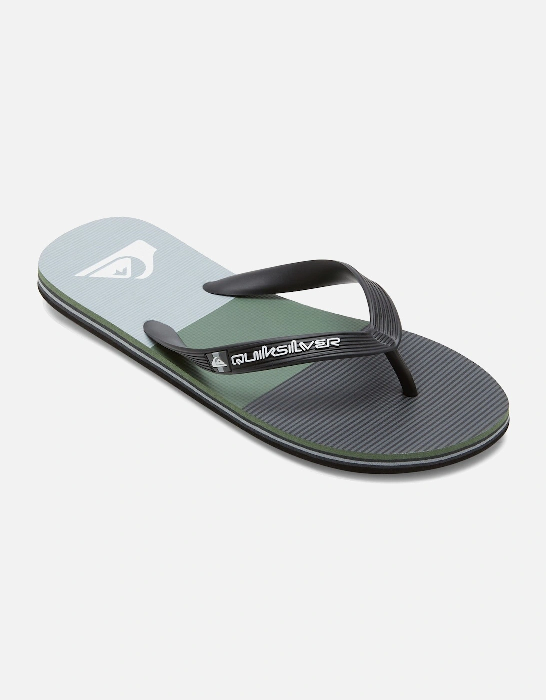 Mens Molokia Stripe Flip Flops, 2 of 1