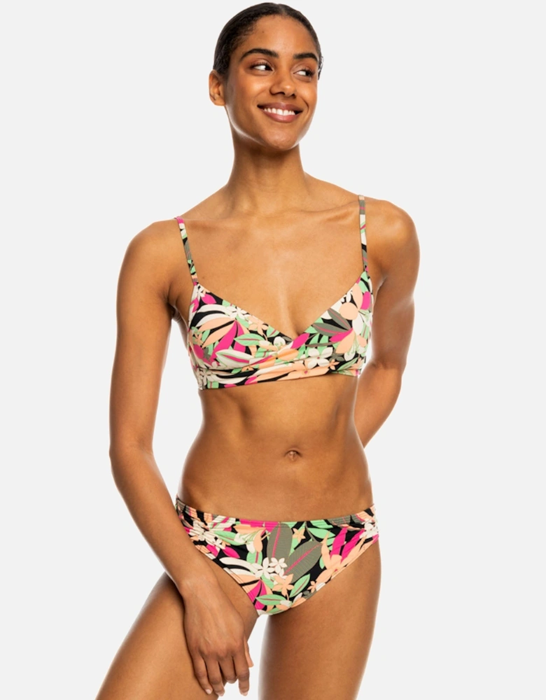 Womens Printed Beach Classics Wrap 2 Piece Bikini Set
