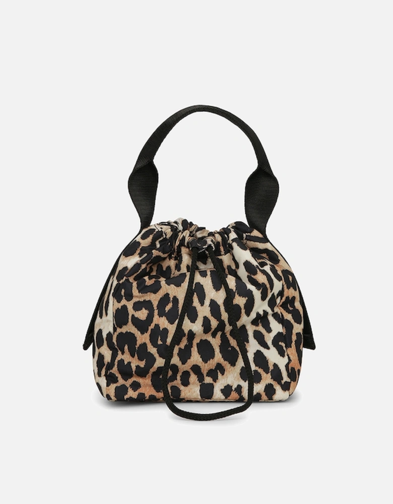 Tech Leopard-Print Recycled Shell Pouch