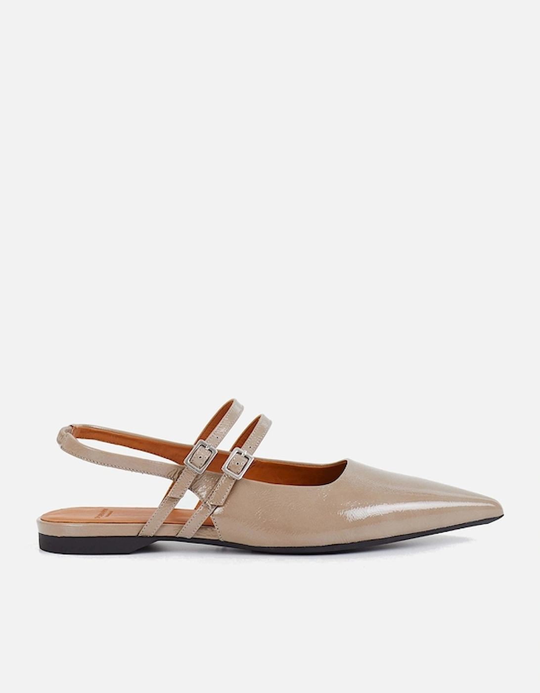 Women's Hermine Patent-Leather Pointed-Toe Flats, 2 of 1