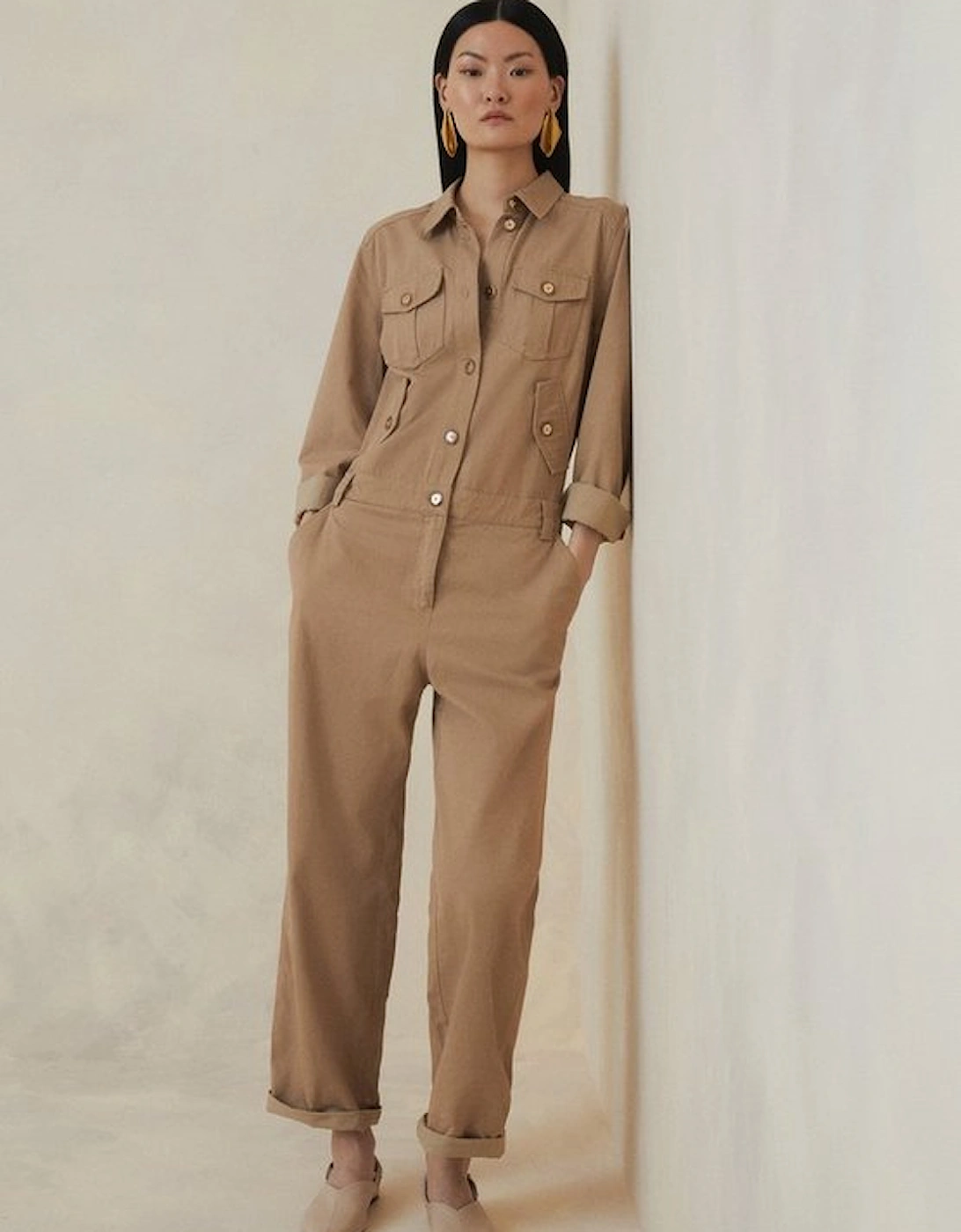 Petite The Founder Tailored Relaxed Jumpsuit, 4 of 3