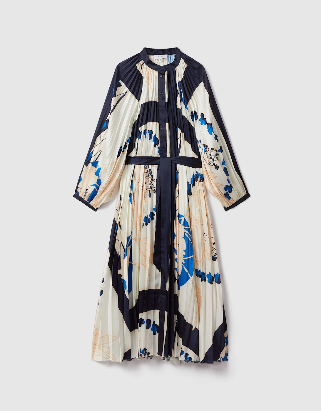 Printed Pleated Maxi Dress, 2 of 1