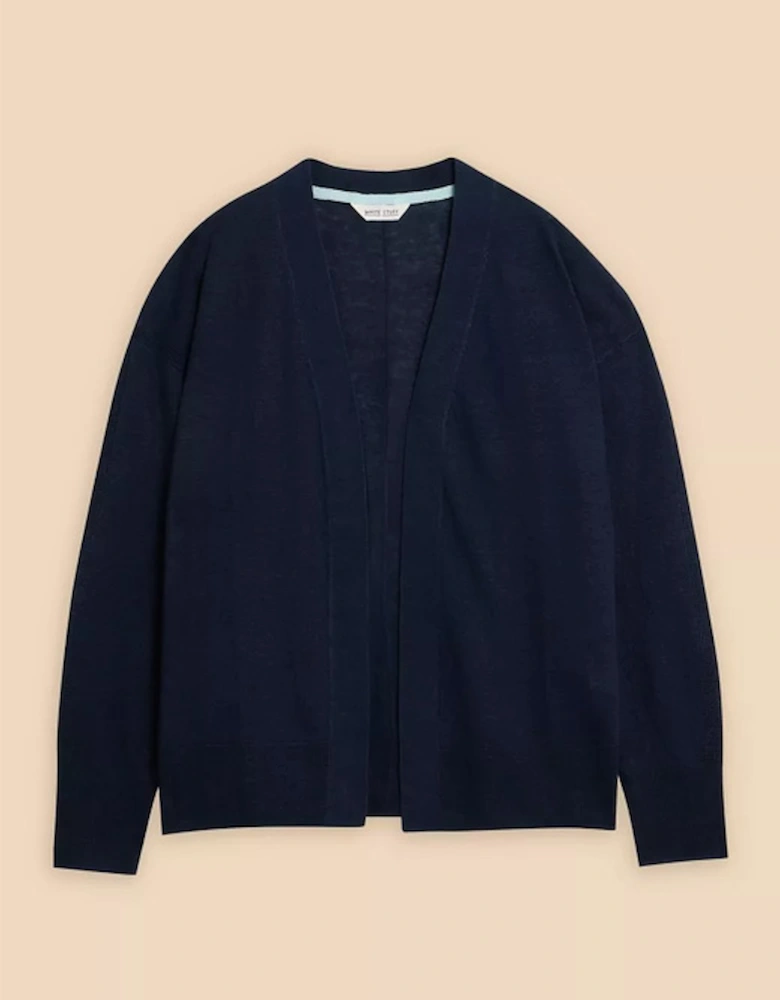 Women's Linen Cardi French Navy