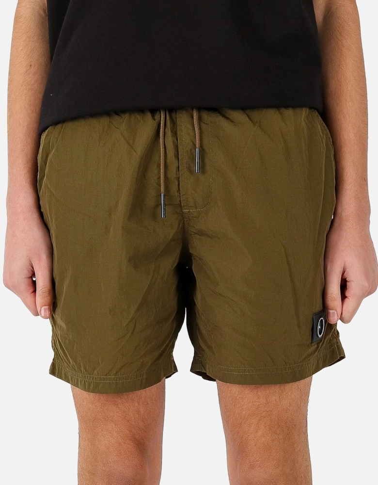 Krinkle Nylon Khaki Swimshort