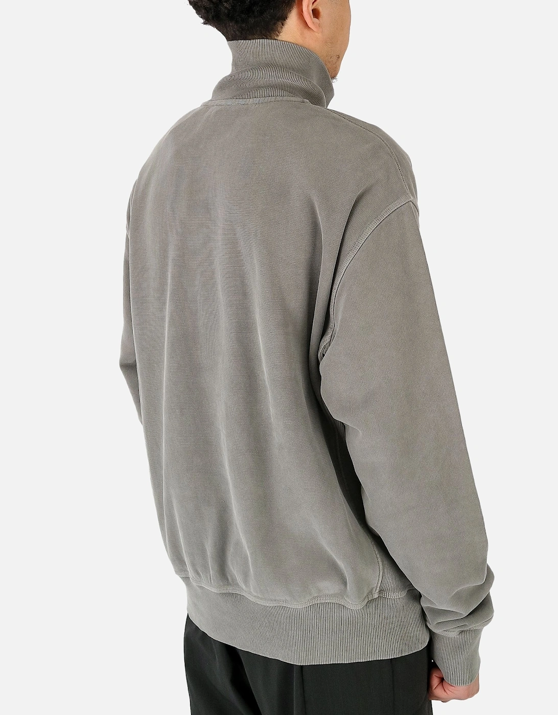 Mineral Quarter Zip Grey Sweatshirt