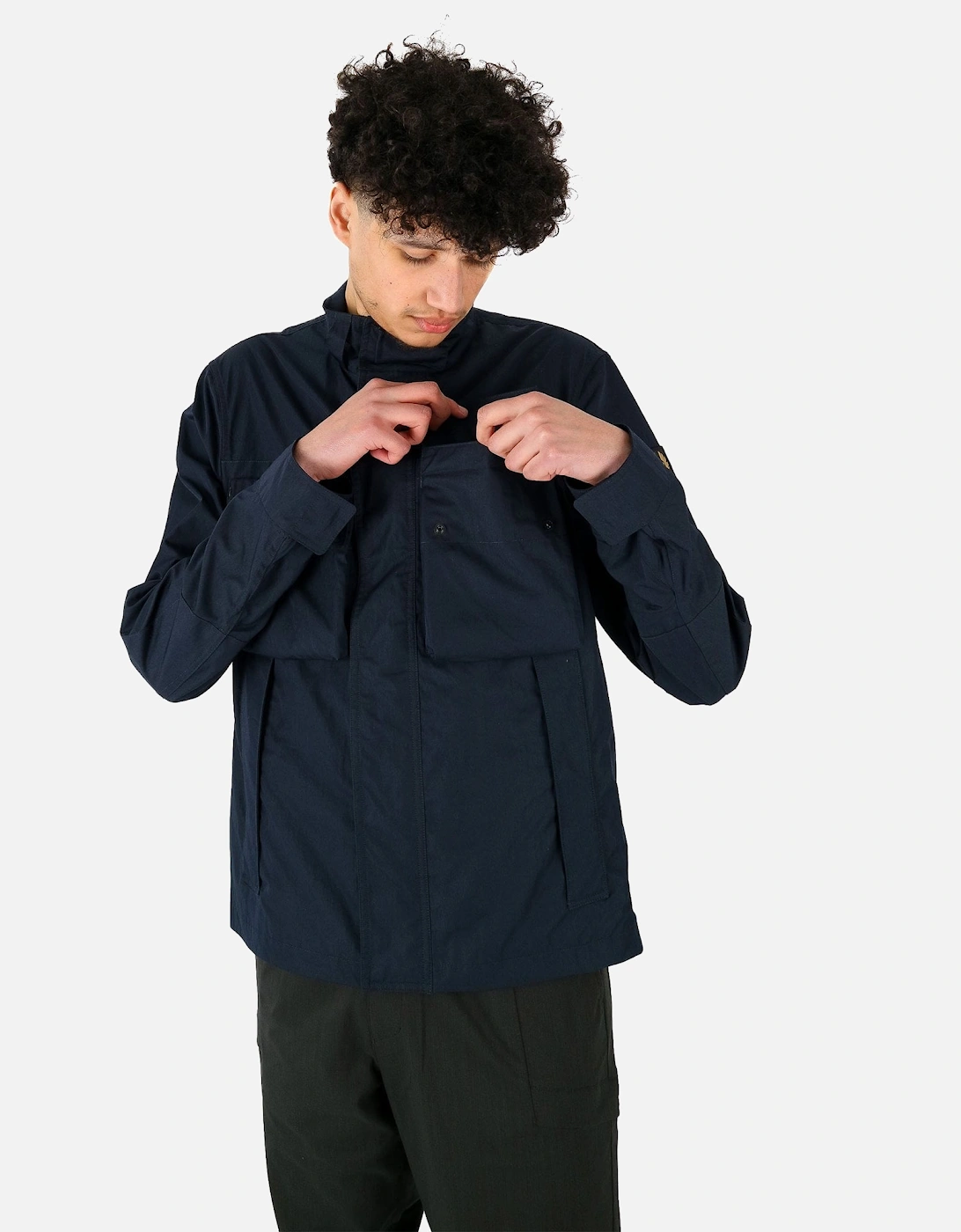 Rangeway Stand Up Collar Navy Jacket