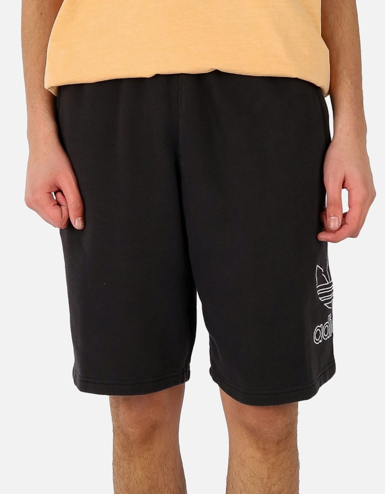 Outline Trefoil Black Sweatshort