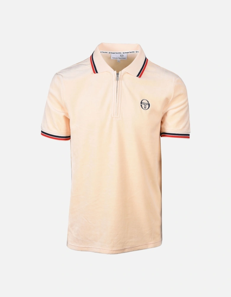 Primo Velour Polo Shirt Pearled Ivory