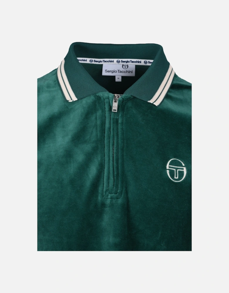 Primo Velour Polo Shirt Evergreen