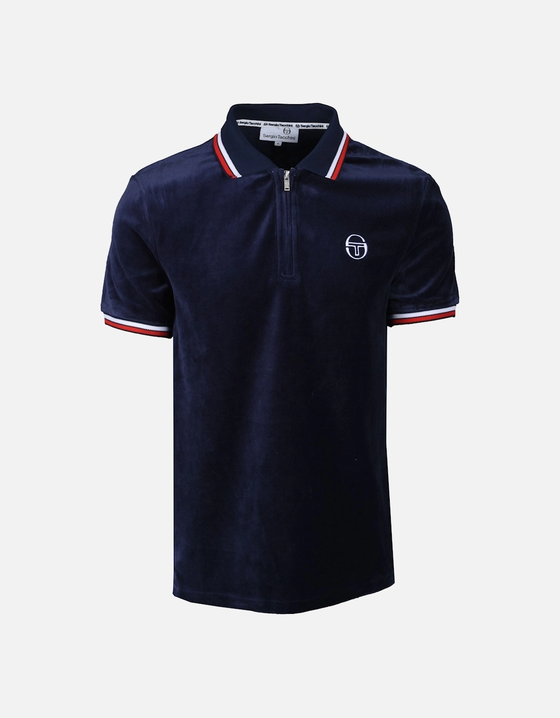 Primo Velour Polo Shirt Maritime Blue, 5 of 4