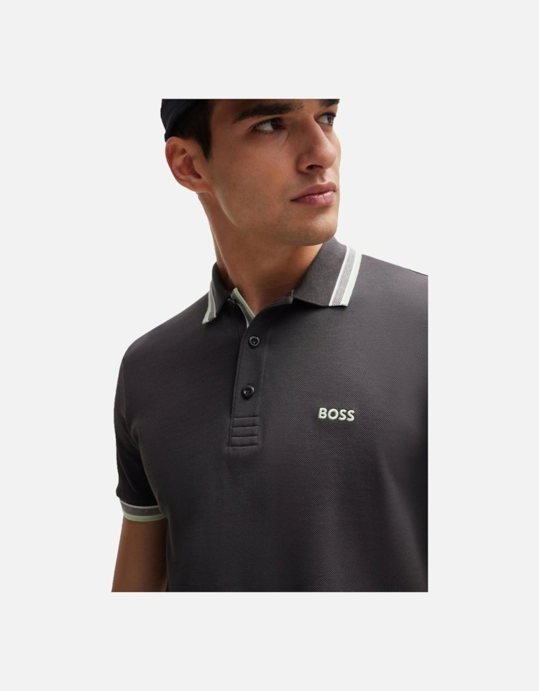Boss Paddy Polo Shirt Charcoal